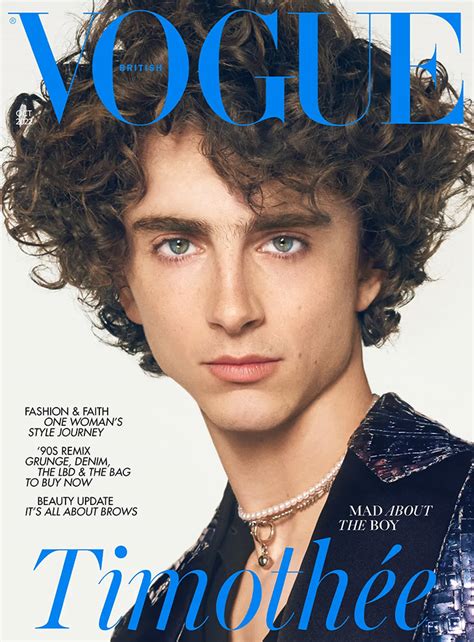 timothée chalamet vogue